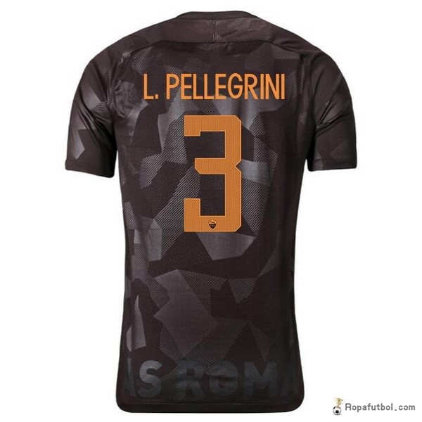 Camiseta As Roma L.Pellegrini Replica Tercera Ropa 2017/18